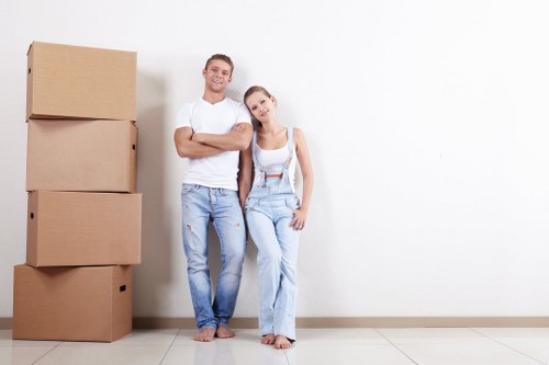 Professional packing services in Newsouthgate with organized moving boxes