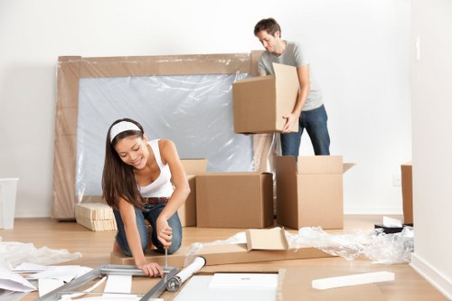 Removals van supporting a local move in New Southgate
