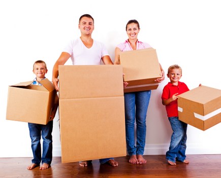 Local removals team helping a customer move in New Southgate