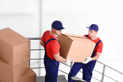Removal team preparing a home move in Newsouthgate