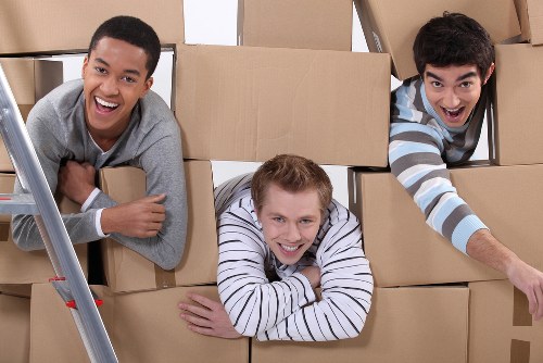 Commercial moving team supporting a business relocation in New Southgate