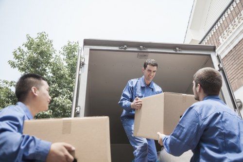 Careful loading for a house or office move in New Southgate