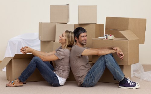 Professional furniture pick-up van for bulky item collection in Newsouthgate
