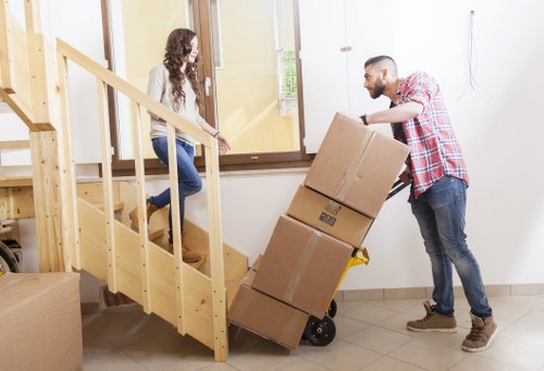 Professional movers planning a house removal in Newsouthgate
