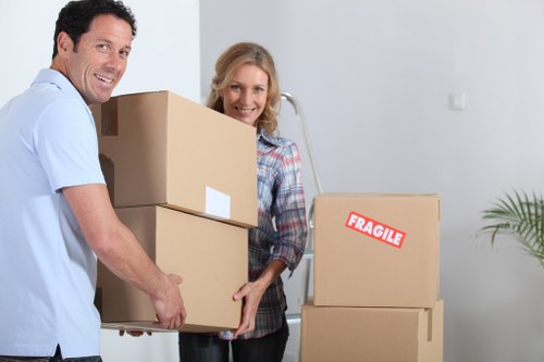 Local moving team preparing for a property move in New Southgate