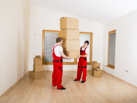 Example cubic-yard van loading for a household removal job